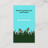 Flutterende verbindingen: Leuke vergadering u tuin Visitekaartje (Voorkant)
