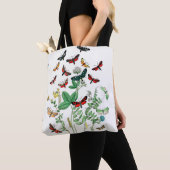 Flutterende vlinders en rupsen tote bag (Dichtbij)