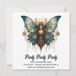 Fluttergear Nymf Vlinder Steampunk Bruiloft Aankondiging