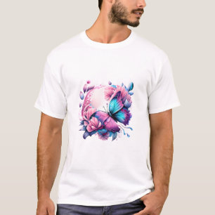 Fluttering Beauty Design T-shirt
