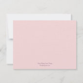 Fluttering Butterflies Flat Hartelijk dank Notitiekaartje (Achterkant)