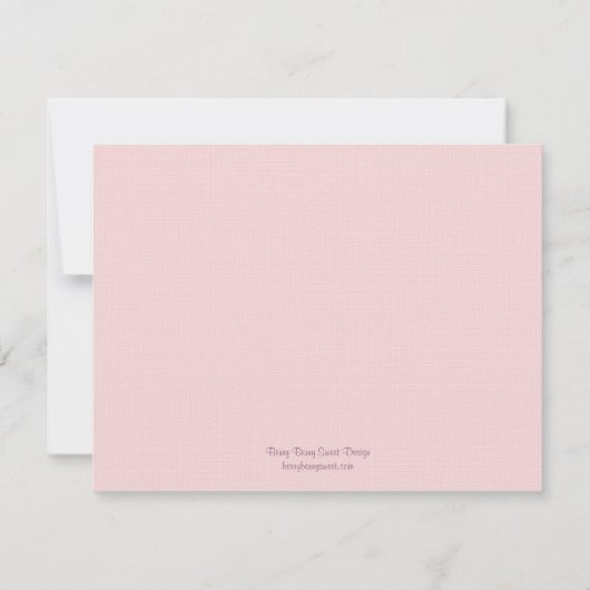 Fluttering Butterflies Flat Hartelijk dank Notitiekaartje (Achterkant)