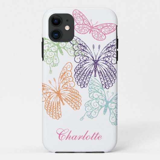 Fluttering Butterflies iPhone 5Hoesje-Mate Barely Case-Mate iPhone Case (Achterkant)
