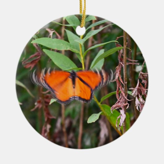 Fluttering Butterfly Foto Ornament (Voorkant)