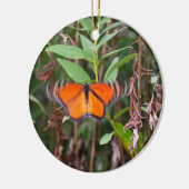 Fluttering Butterfly Foto Ornament (Links)