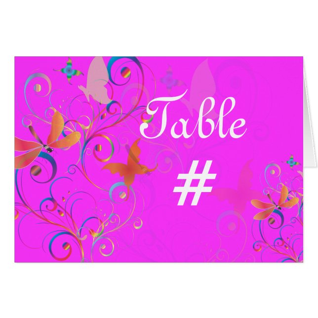 Fluttering By2, volledig aanpasbare trouwuitnodigi (Voorkant Horizontaal)