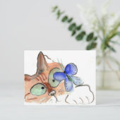 Fluttering Curiosity vliegt uit het verleden van K Briefkaart (Staand voorkant)