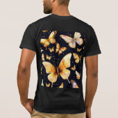"Fluttering Dreams: Butterfly Graphic T-shirt" T-shirt (Achterkant)