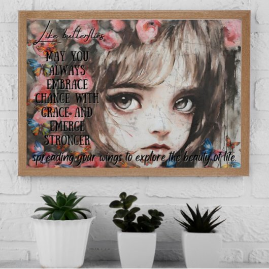 Fluttering Dreams: een portret van onschuld Poster