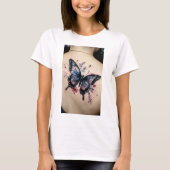Fluttering Dreams: Waterverf vlinder T-shirt De (Voorkant)