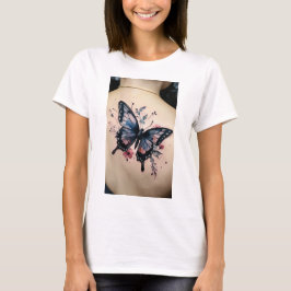 Fluttering Dreams: Waterverf vlinder T-shirt De