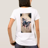 Fluttering Dreams: Waterverf vlinder T-shirt De (Achterkant)