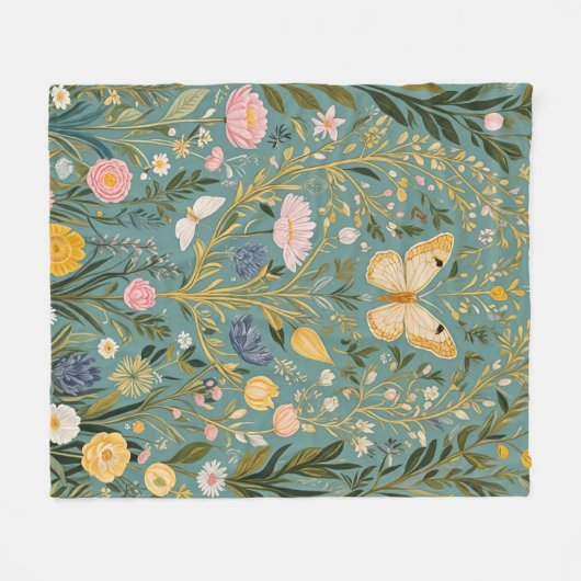 Fluttering Dreamscape Fleece Deken (Voorkant (Horizontaal))