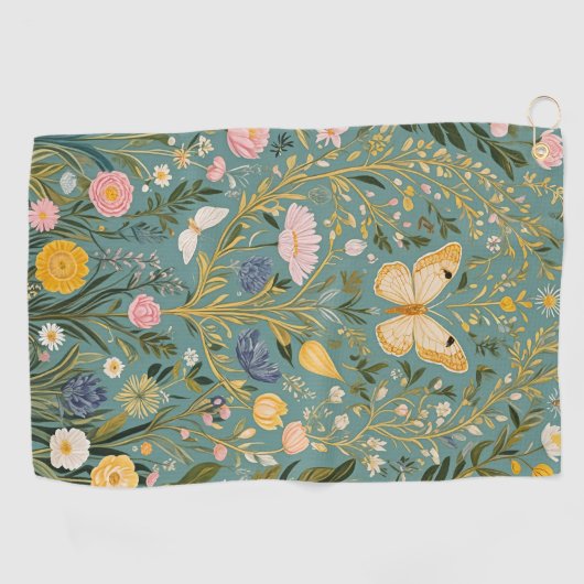 Fluttering Dreamscape Golfhanddoek (Horizontaal)