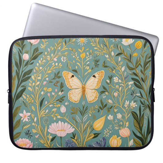 Fluttering Dreamscape Laptop Sleeve (Voorkant)