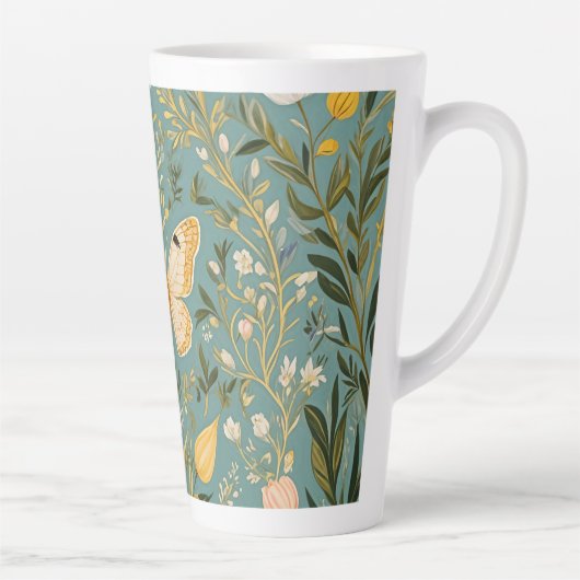 Fluttering Dreamscape Latte Mok (Rechts)