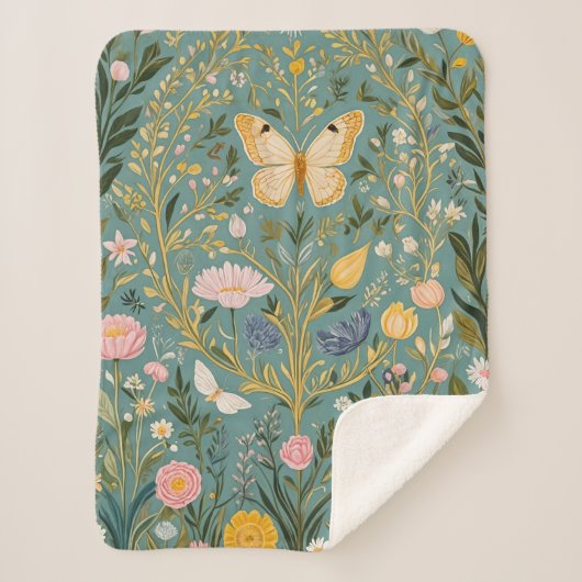 Fluttering Dreamscape Sherpa Deken (Voorkant)