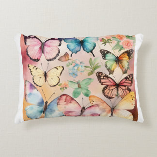 "Fluttering Elegance: Butterfly Design Decorative Accent Kussen