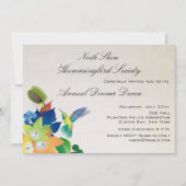 Fluttering Hummingbird Invitation Kaart (Voorkant)