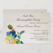 Fluttering Hummingbird Invitation Kaart (Voorkant / Achterkant)