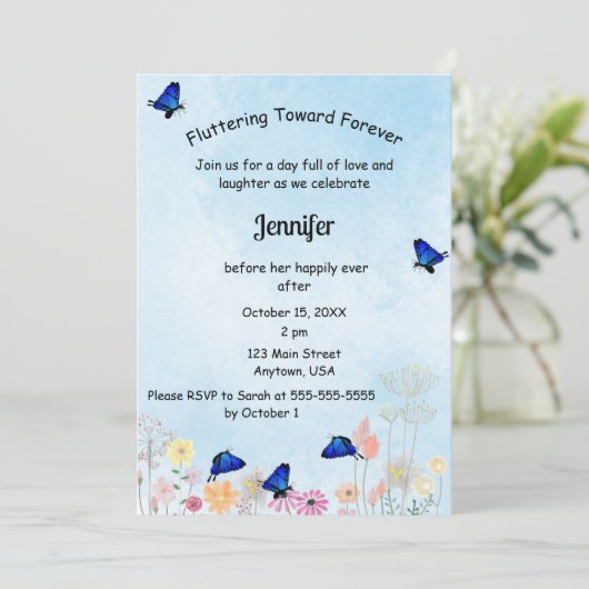 Fluttering naar Forever Kaart (Staand voorkant)