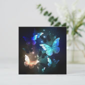 Fluttering Night Butterfly Aankondiging (Staand voorkant)