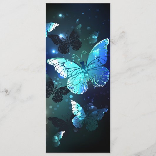 Fluttering Night Butterfly Advieskaart (Voorkant)