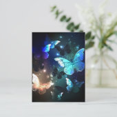 Fluttering Night Butterfly Advieskaart (Staand voorkant)