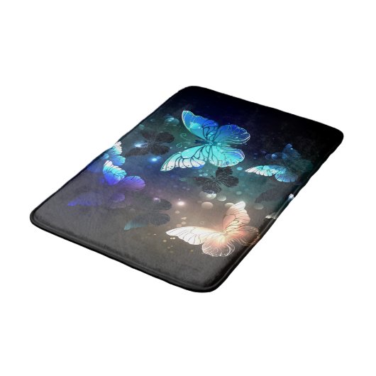 Fluttering Night Butterfly Badmat (Gekanteld)