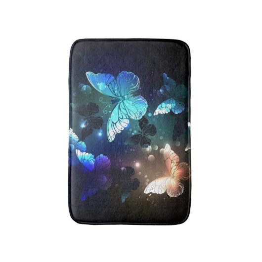 Fluttering Night Butterfly Badmat (Voorkant Verticaal)