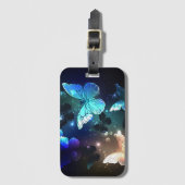 Fluttering Night Butterfly Bagagelabel (Voorkant (verticaal))