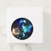 Fluttering Night Butterfly Bedankjes Labels (In situ)