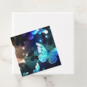 Fluttering Night Butterfly Bedankjes Labels (In situ)