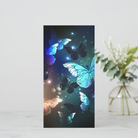 Fluttering Night Butterfly Bedankkaart (Staand voorkant)