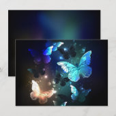 Fluttering Night Butterfly Bedankkaart (Voorkant / Achterkant)