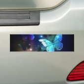 Fluttering Night Butterfly Bumpersticker (Op auto)
