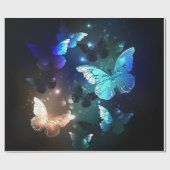 Fluttering Night Butterfly Cadeaupapier (Vlak)