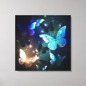 Fluttering Night Butterfly Canvas Afdruk (Voorkant)