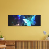 Fluttering Night Butterfly Canvas Afdruk (Insitu (Woonkamer))