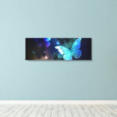 Fluttering Night Butterfly Canvas Afdruk (Insitu (Houten vloer))