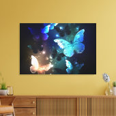 Fluttering Night Butterfly Canvas Afdruk (Insitu (Woonkamer))