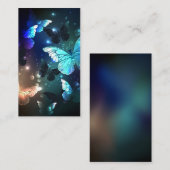 Fluttering Night Butterfly Contactkaartje (Voorkant / Achterkant)