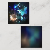 Fluttering Night Butterfly Contactkaartje (Voorkant / Achterkant)