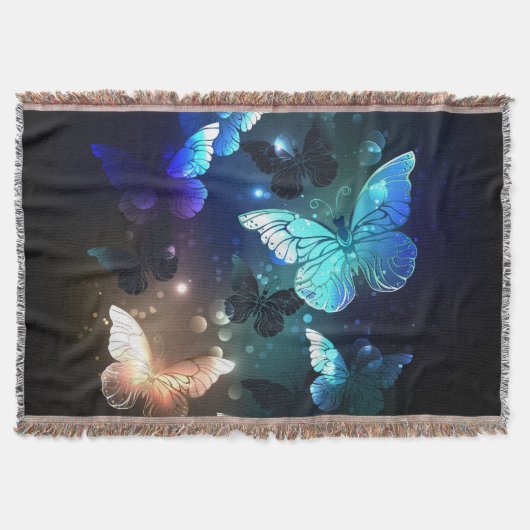 Fluttering Night Butterfly Deken (Voorkant)