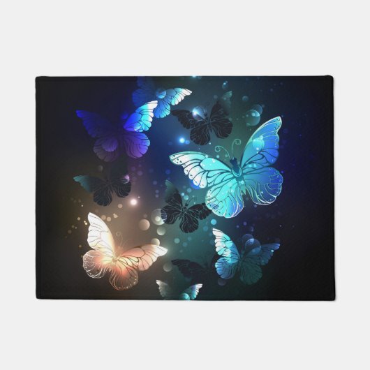 Fluttering Night Butterfly Deurmat (Voorkant)
