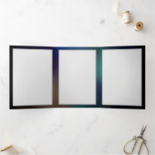 Fluttering Night Butterfly Drieluik Kaart (Binnen)