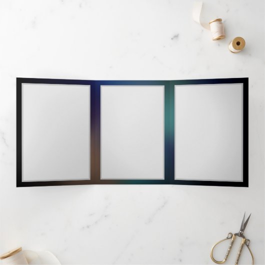 Fluttering Night Butterfly Drieluik Kaart (Binnen)