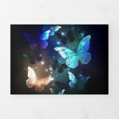 Fluttering Night Butterfly Drieluik Wenskaart (Cover)