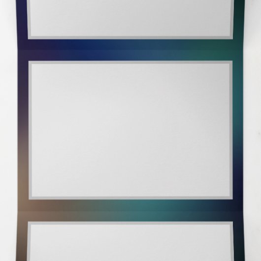 Fluttering Night Butterfly Drieluik Wenskaart (Binnenkant midden)