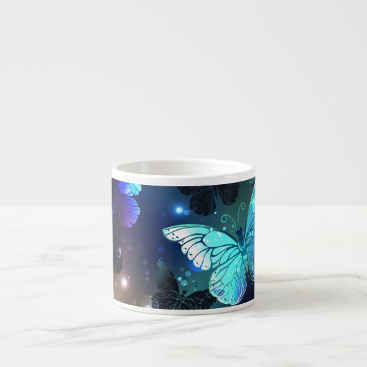Fluttering Night Butterfly Espresso Kop (Voorkant)
